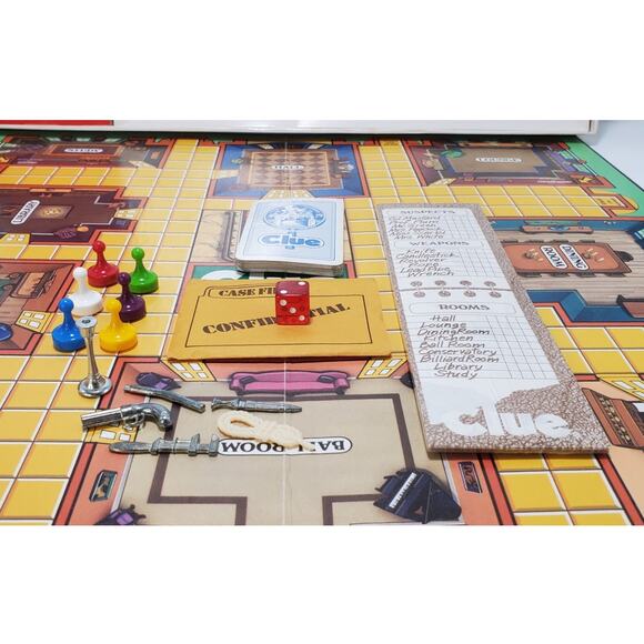 Vintage Parker Brothers Clue 1986 Classic Detective Board Game 100% COMPLETE - Picture 3 of 8